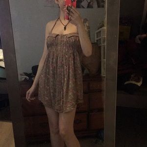 Bluenotes gray floral dress